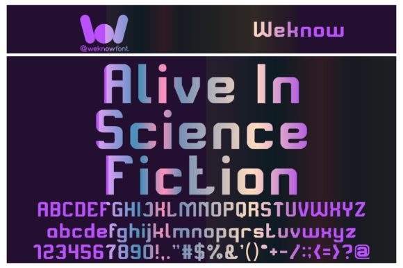 Alive in Science Fiction Font