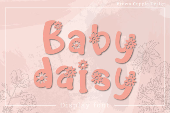 Baby Daisy Font for Creative Web Design
