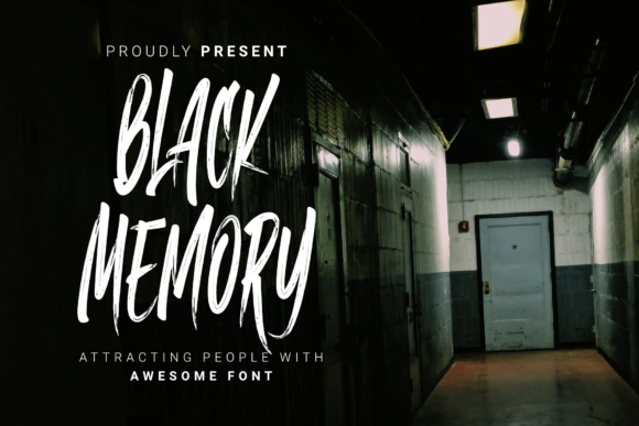 Black Memory Font for Creative Projects