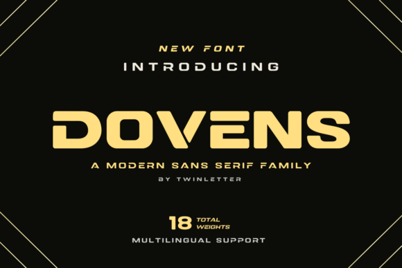 Dovens Font: Bold Vintage Style