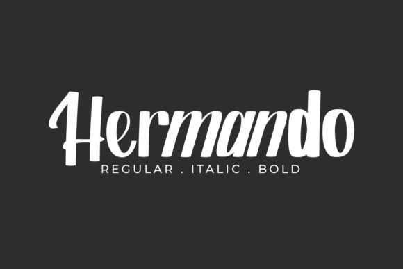 Hermando: A Paint Brushed Display Font