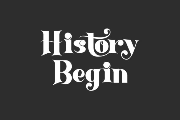 History Begin Font Review