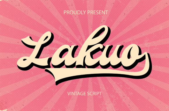 Lakuo: A Retro Display Font for Creative Projects