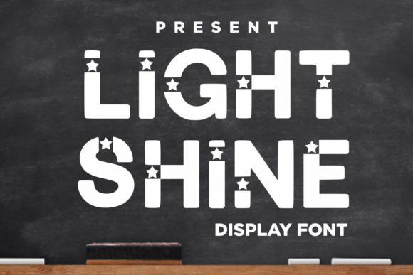 Light Shine Font for Creative Projects