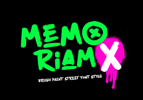 MemoriamX: A Bold Display Font for Creative Projects