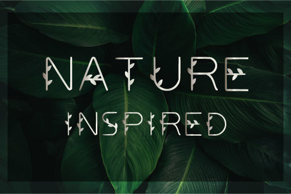 Nature Inspired Font