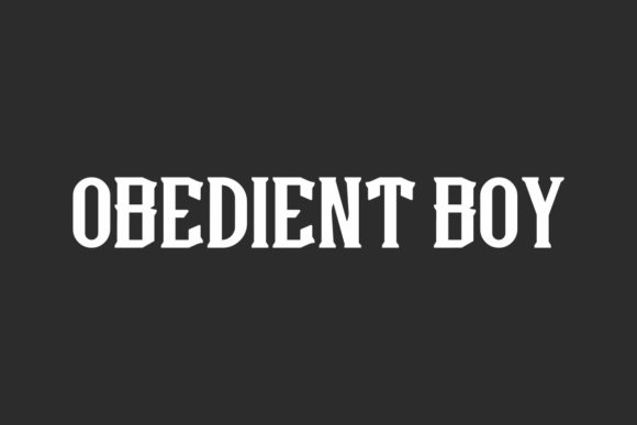 Obedient Boy Font for Bold Design