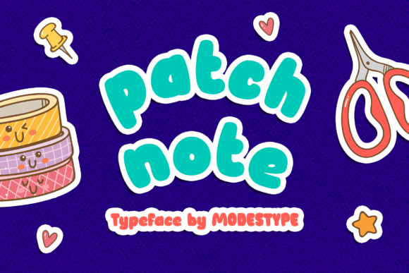 Patch Note Font for Creative Projects