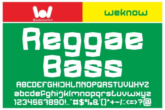 Reggae Bass Font for Web Design