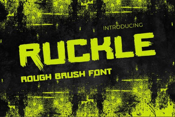 Ruckle: A Bold Display Font for Creative Branding