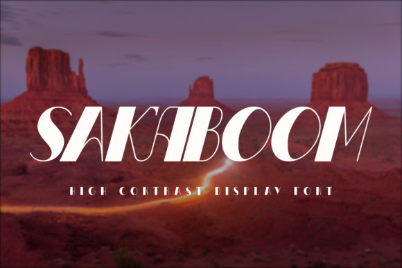 Sakaboom: A Bold Display Font for Creative Projects
