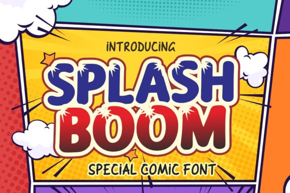 Splash Boom Font for Creative Web Design
