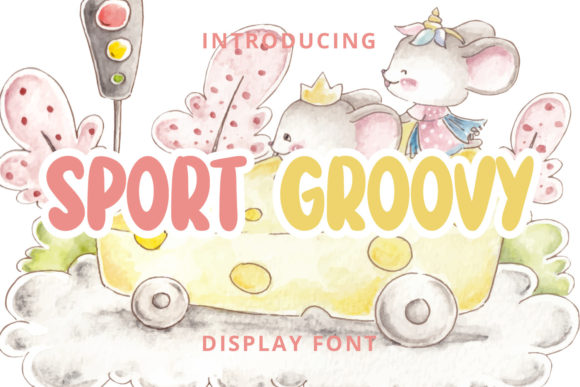 Sport Groovy Font for Creative Web Design