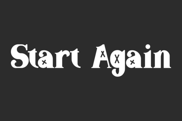 Start Again Font for Web Design