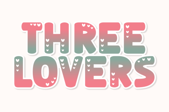 Three Lovers Font for Web Design