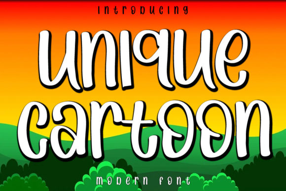 Unique Cartoon Font for Creative Design