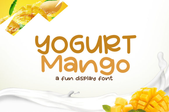 Yogurt Mango Font for Playful Branding